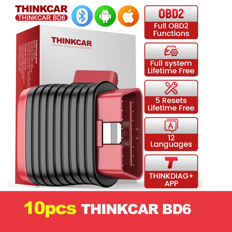 Thinkcar BD6 OBD2 Scanner Bluetooth All System Diagnostic Tool