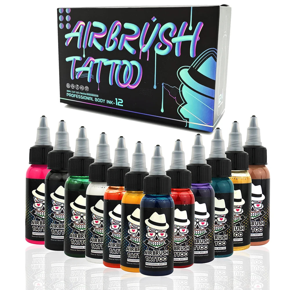 Colors Temporary Tattoo Airbrush Pigment For Body Art