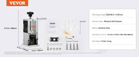 DIY Supplies IndustrialStrength Wire Stripping Machine Aluminum Frame Copper Recycling