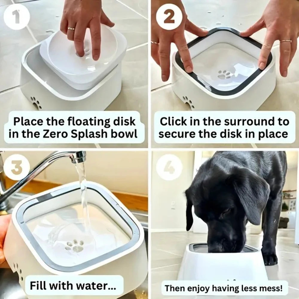 Hign-concerned Non-Slip Plastic Dog Water Bowl With Filter
