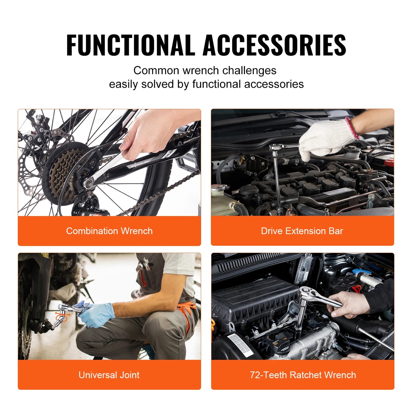 SucceBuy Mechanics Tool Set and Socket Kit 145 205 Pcs