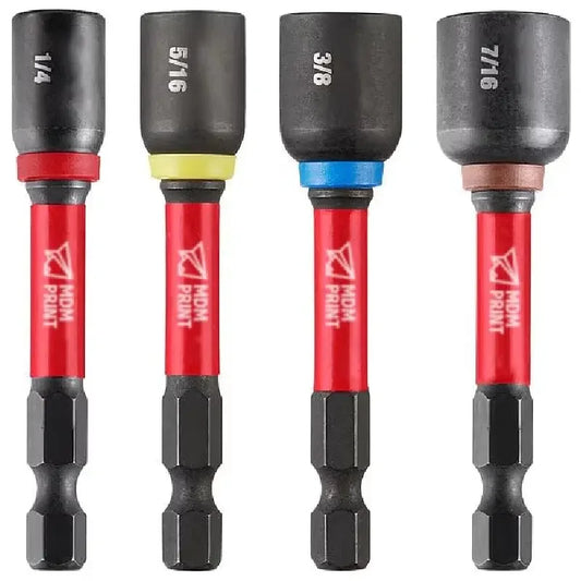 Hign-concerned Chemical Magnetic Nut Driver Set 4 Piece