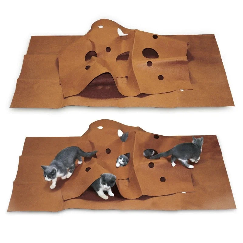 Pets And Pistons Foldable Cat Game Blanket Training Mat