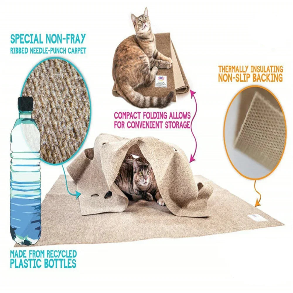 Pets And Pistons Foldable Cat Game Blanket Training Mat
