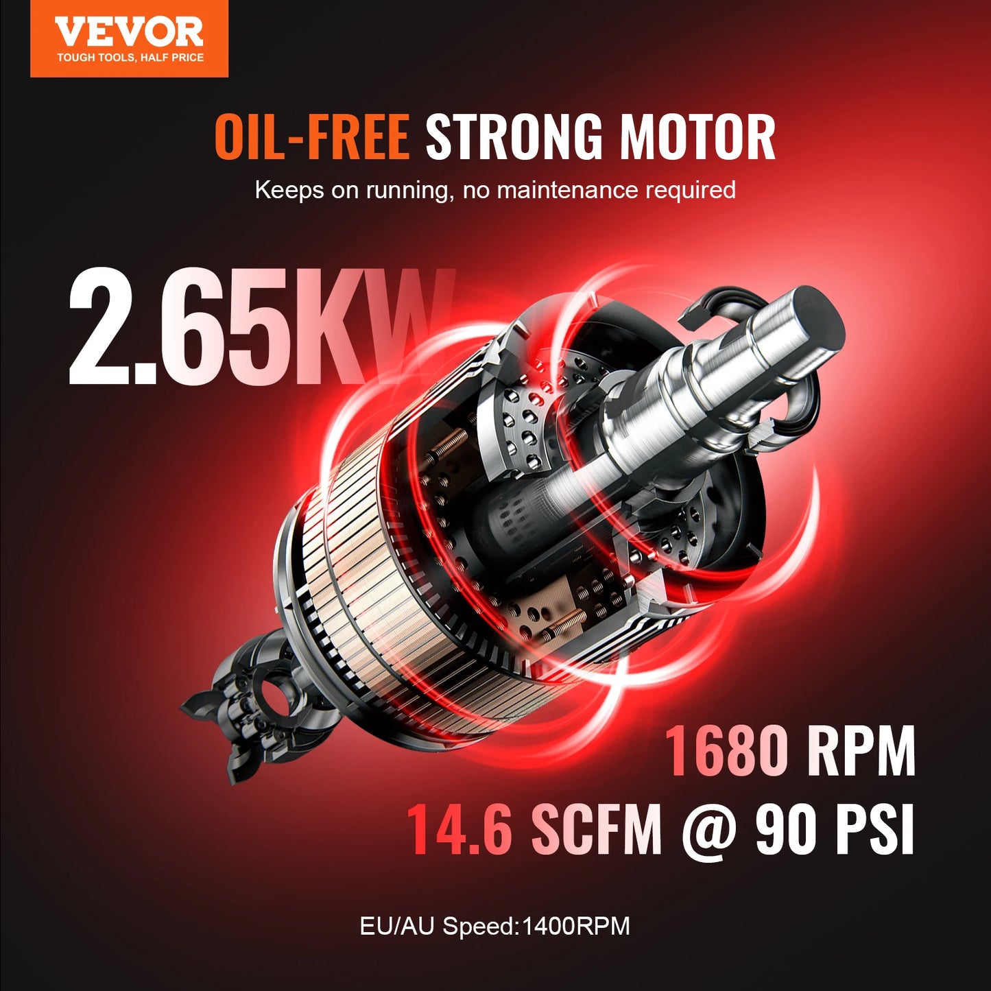 VEVOR Oil Free Portable Air Compressor for Auto Repair