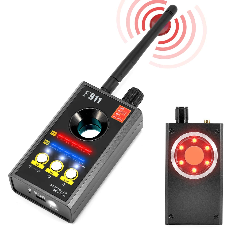F911 Hidden Camera Detector Anti Spy Receiver RF Detector