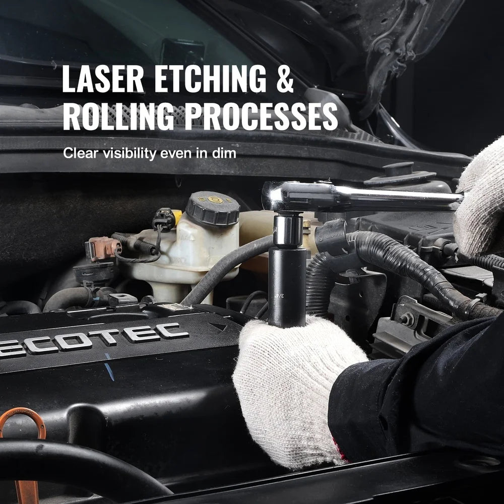 Hign-concerned CR V Impact Socket Set for High Torque