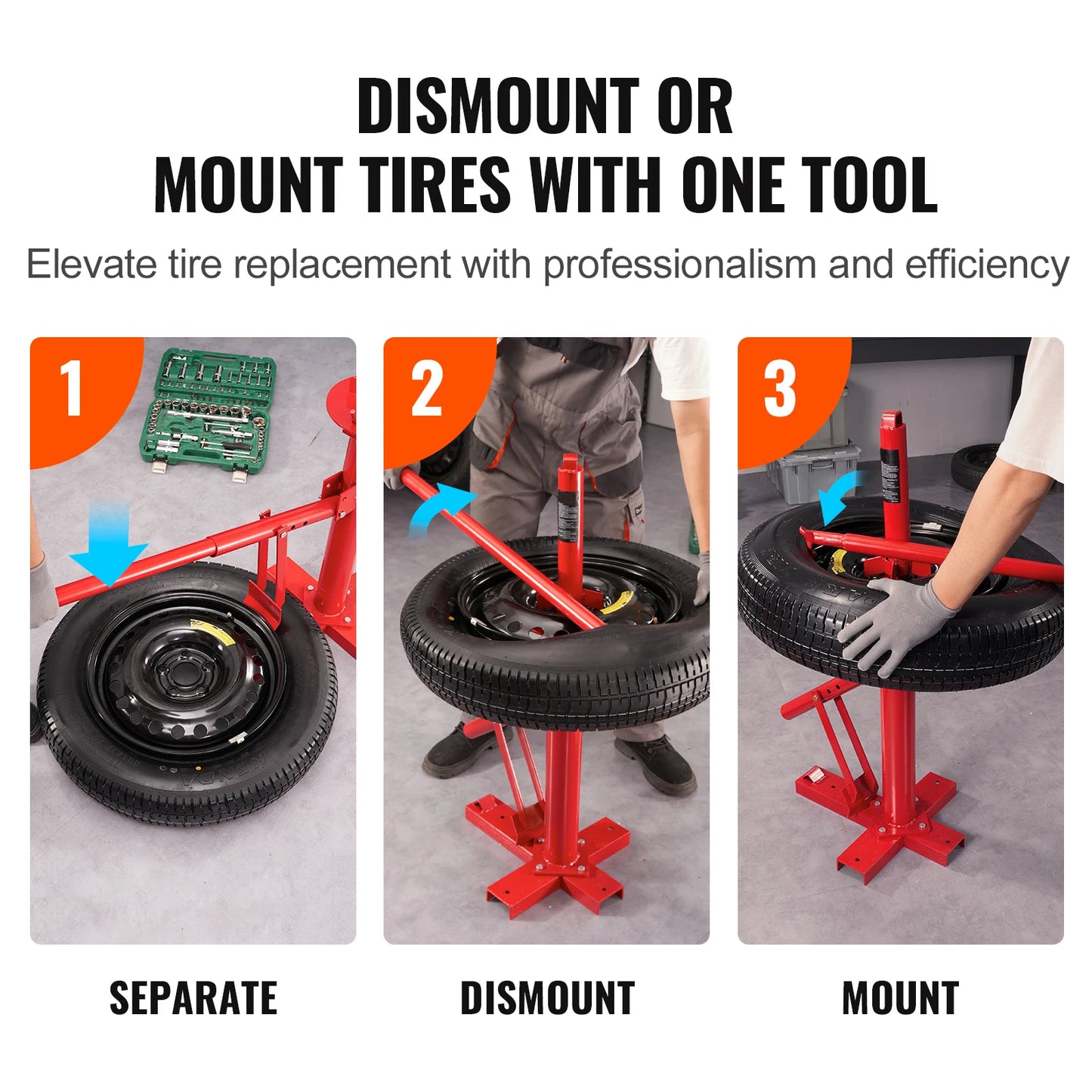 SucceBuy Portable Manual Tire Changer Bead Breaker Tool