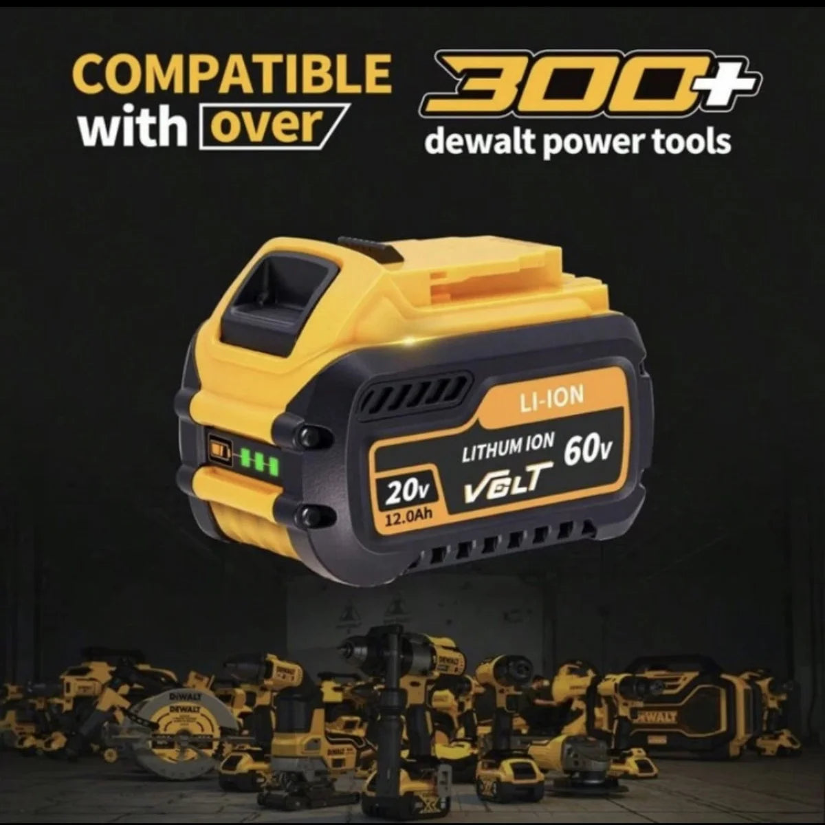 BlawhiHignconcerned 12.0Ah Dewalt FlexVolt Battery DCB609