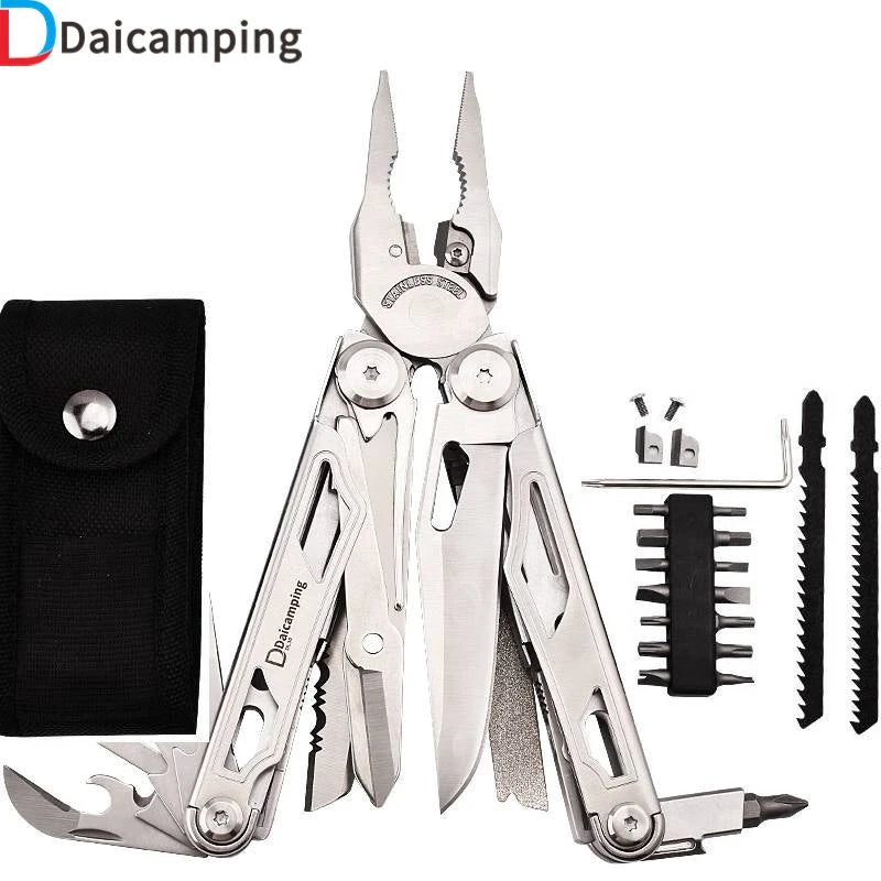 Daicamping DL30 Multitool Clamp Folding Knife EDC Pliers