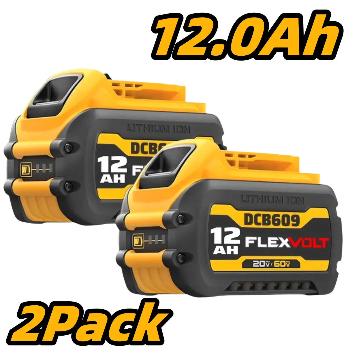 BlawhiHignconcerned 12.0Ah Dewalt FlexVolt Battery DCB609