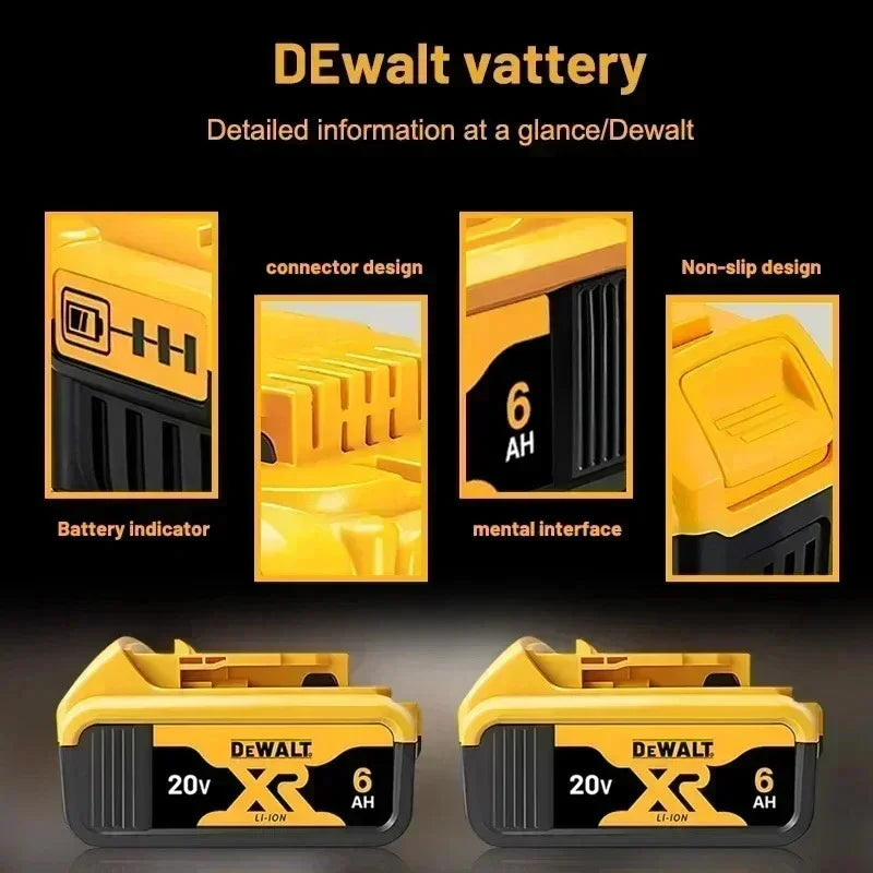 DeWALT FlexVolt Battery 20V 60V 6Ah 9Ah For DCB606 Charger
