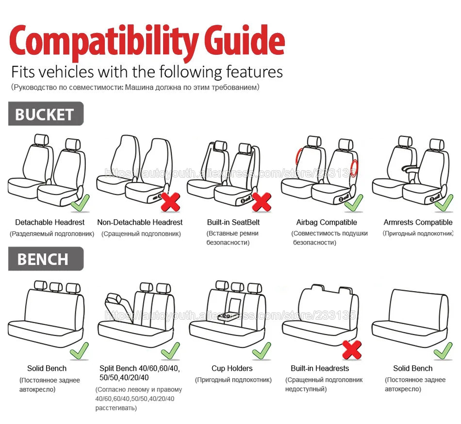 Zhejiang CN Universal Car Seat Covers PVC Fabric Kit